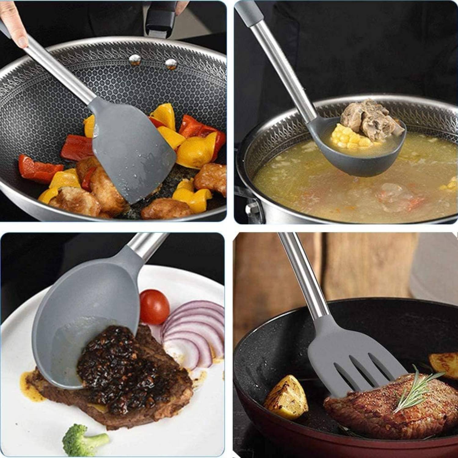 Silicone Cooking Utensils Set: image 6