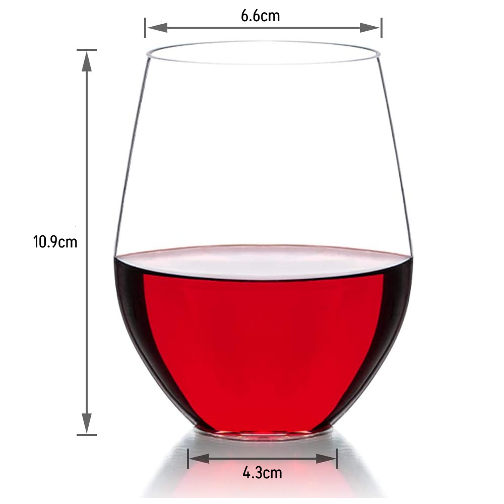 Plastic Stemless Wine Glass: image 6